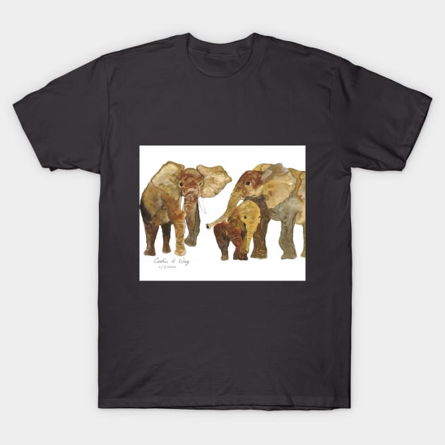 Elephant T-Shirt by Cwang